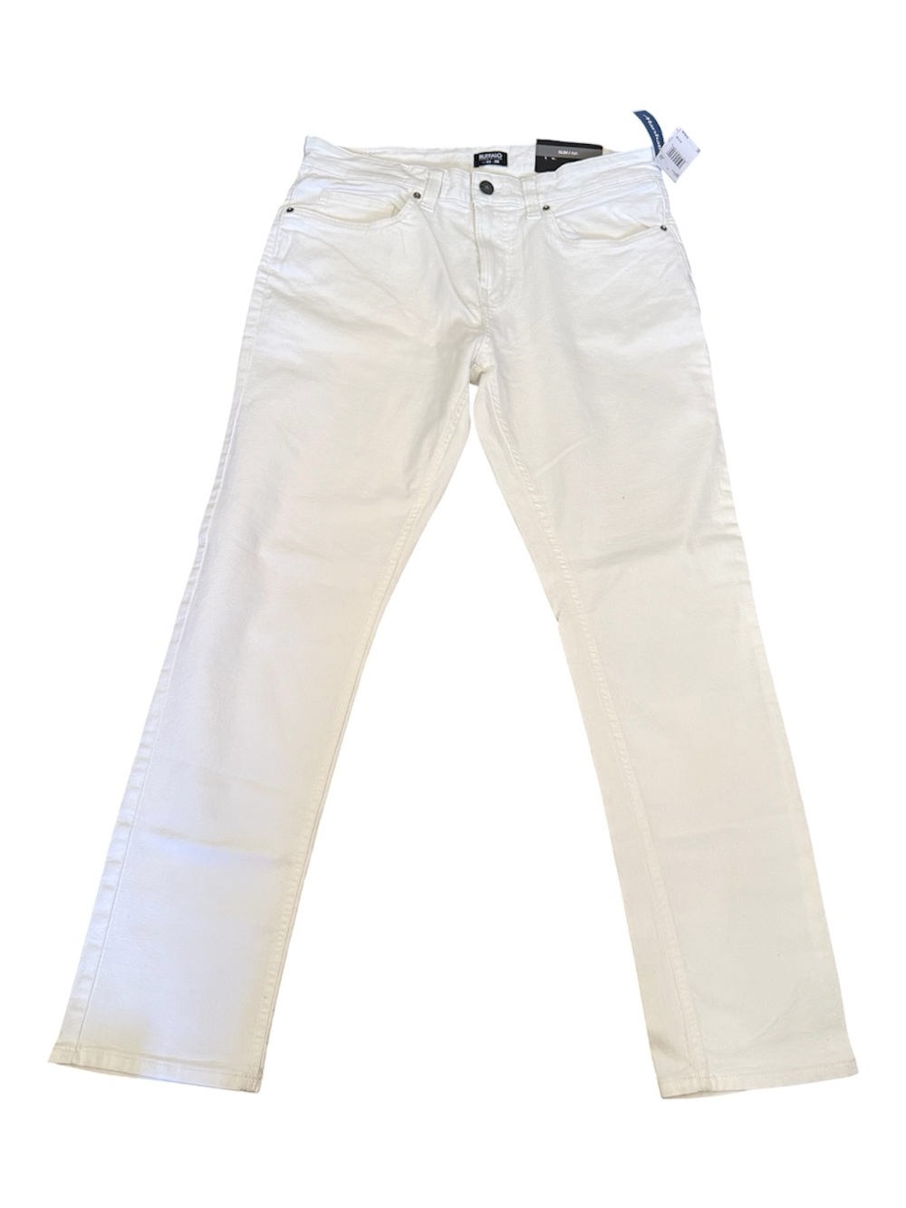Buffalo David Bitton Men's White Slim Straight Jeans